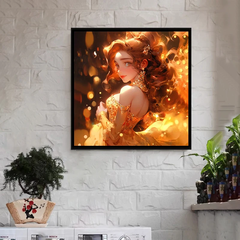 Набор Алмазной Живописи Принцессы Диснея 5D Мозаика Ручной Работы DIY Мультфильм