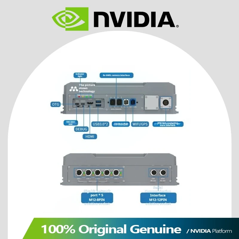 Фото Платформа для вычислений на периферии Tuwei NTW-T808PG AI Box, Jetson Orin NX, 4G LTE для ИИ и встраиваемых приложений №4