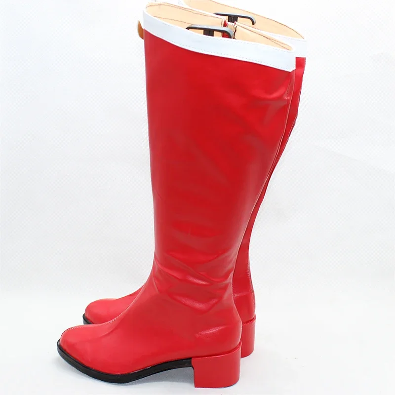 Цукино Усаги обувь для косплея красные туфли из искусственной кожи Хэллоуин