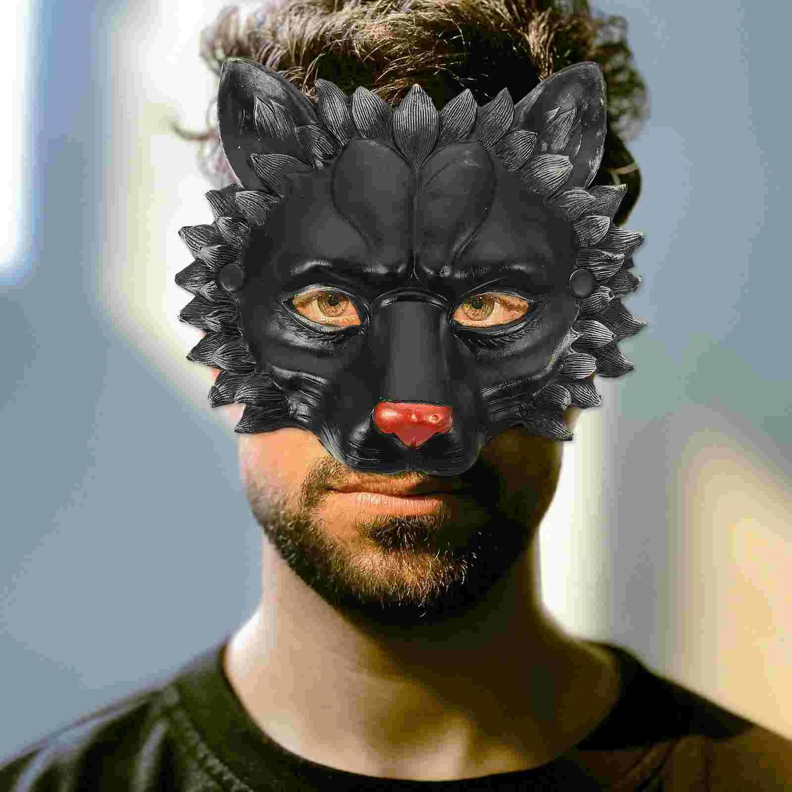 

Костюм для косплевечерние с животными на Хэллоуин, вечеринка, половина карнавала, 3D страшный Выпускной, искусственный маскарадный домик с п...