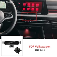 car mobile phone holder for volkswagen vw golf 8 2020 air vent mount smartphone gps navigation stand gravity bracket accessories