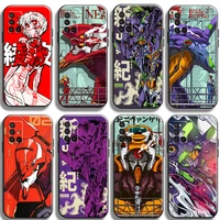 evangelion anime phone cases for samsung s20 s21 fe plus ultra protective luxury ultra smartphone shockproof soft unisex funda