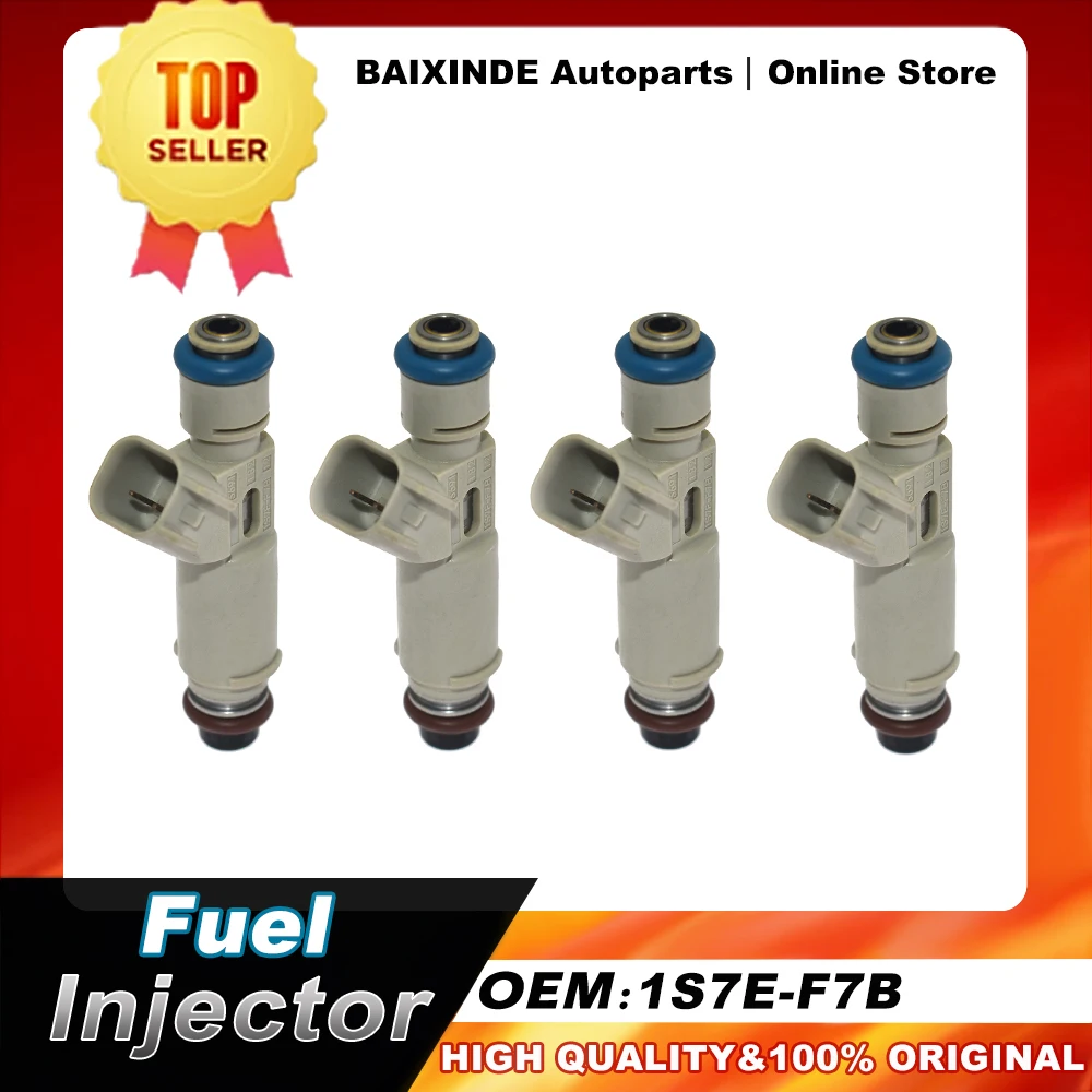 

OEM 1S7E-F7B 1S7EF7B Fuel Injector Nozzle 4Pcs For Ford Mondeo MK3 2.5 V6 24V 2000-2007 New Original Auto Car Accessories