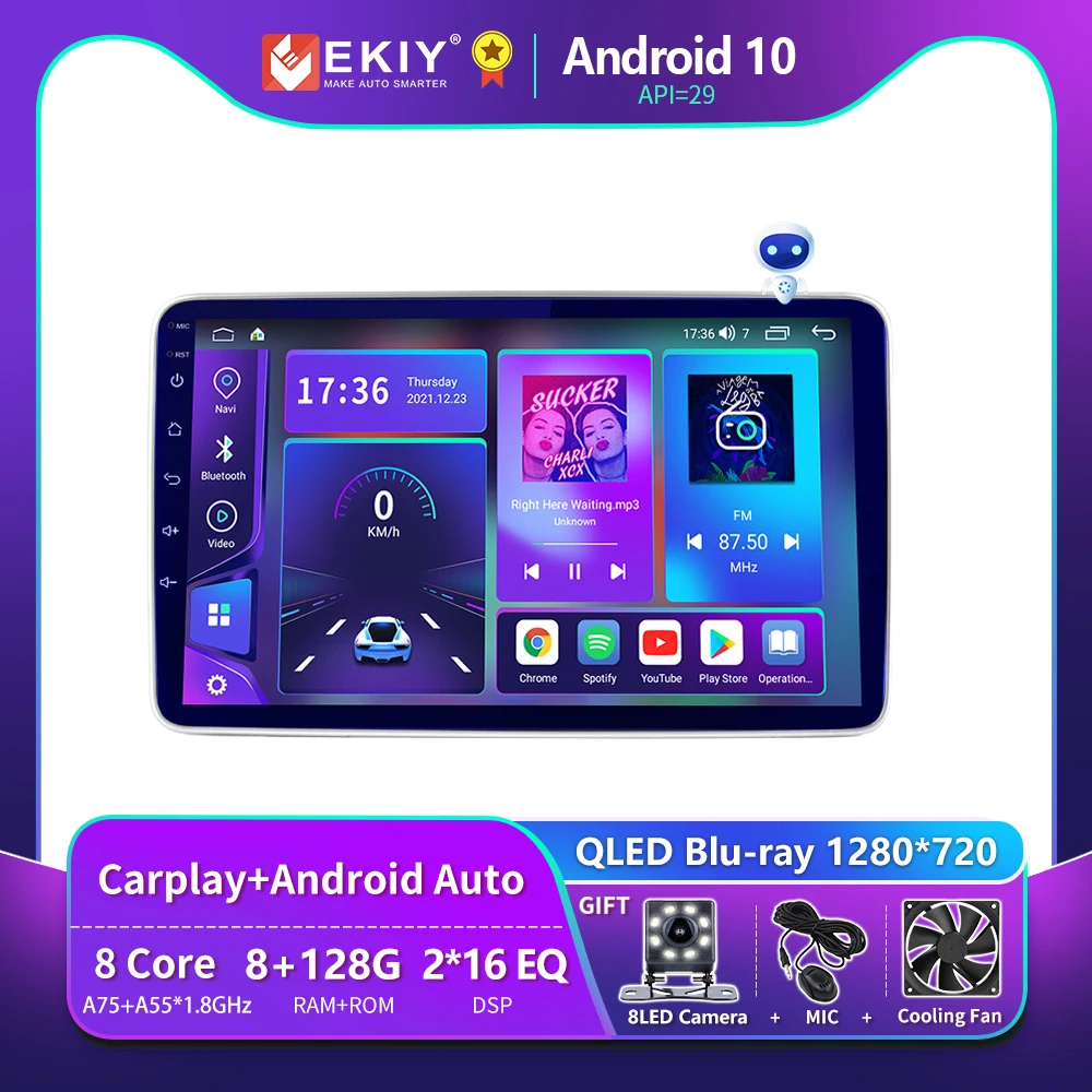 EKIY T900 Android Авто радио мультимедиа плеер для FIAT EGEA 2019 Tipo 2019-2021 Авторадио Навигация