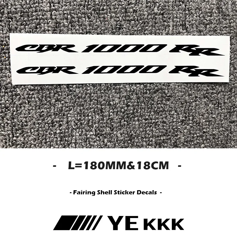 2X 180MM Motorcycle Fairing Shell Hub Head Shell Fuel Tank Sticker Decal For Honda CBR1000RR CBR 1000RR RR Sticker Decal