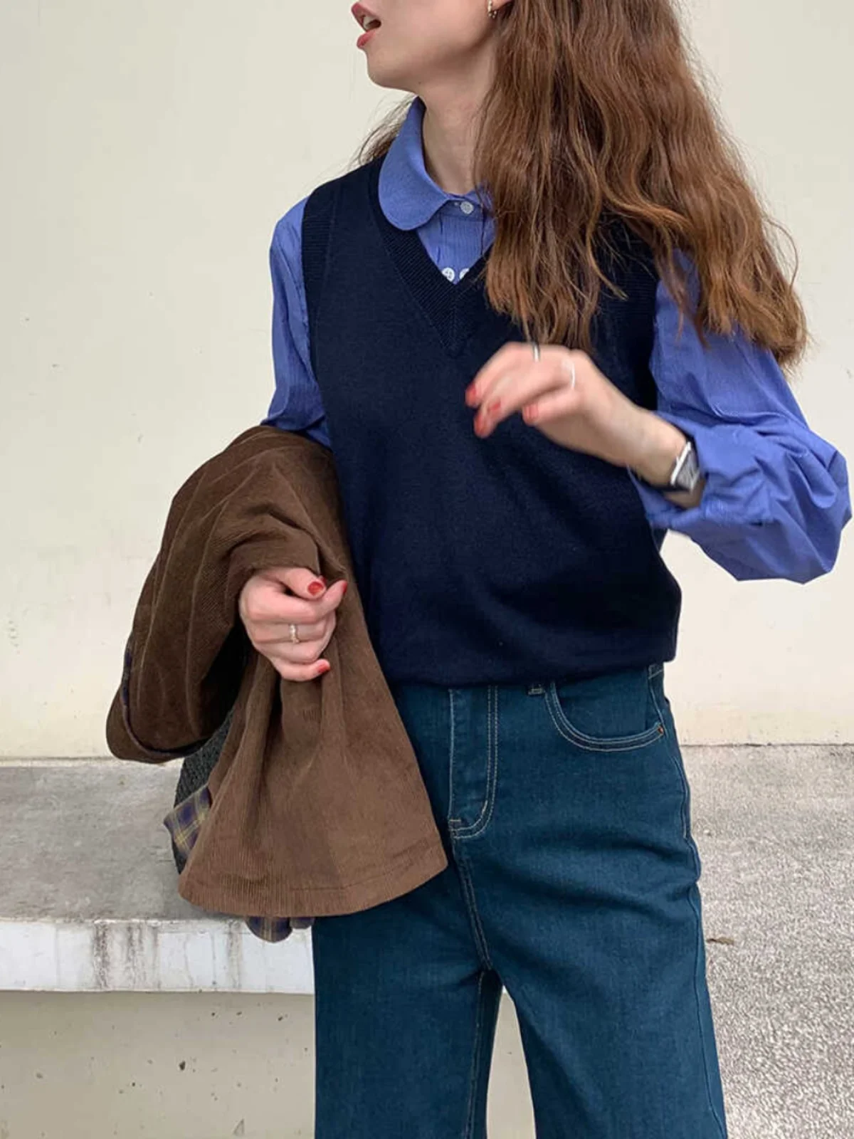 Женские двухбортные рубашки с длинными рукавами в клетку Big Blow DCN домашние