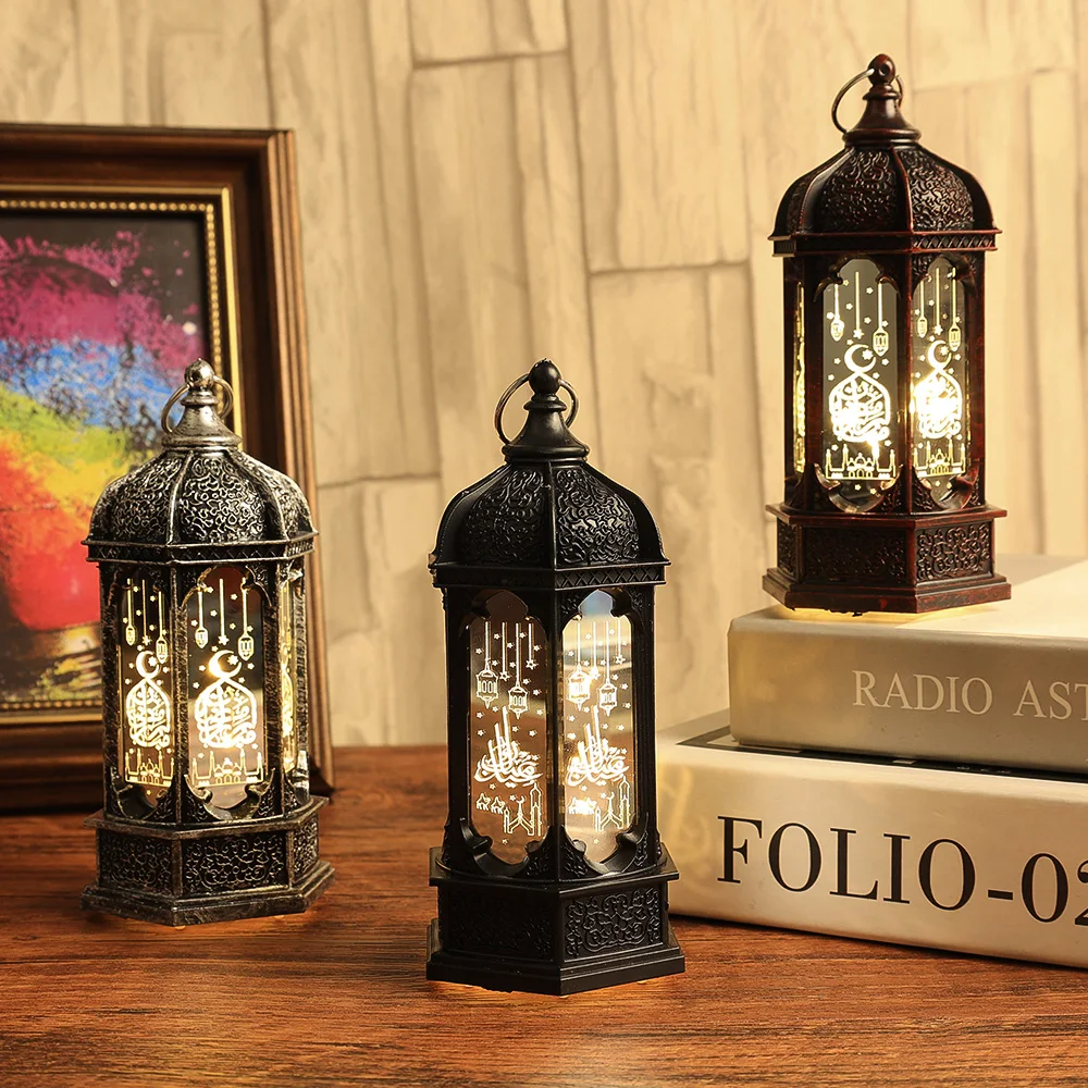 

Retro LED Lamp Ramadan Electronic Light Ramadan Ornament Night Light Islamic Muslim Party Decor Ramadan Light Eid Al Adha Gift