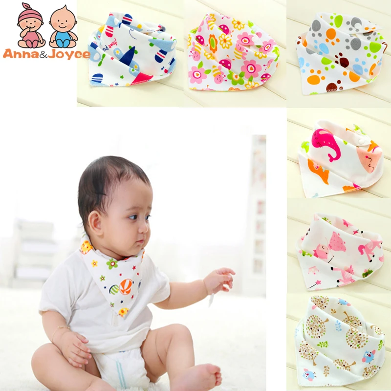 

15pc/Lot Cotton Baby Babador Bandana Bibs Babies Scarf Boys Girls Bib Burp Cloths