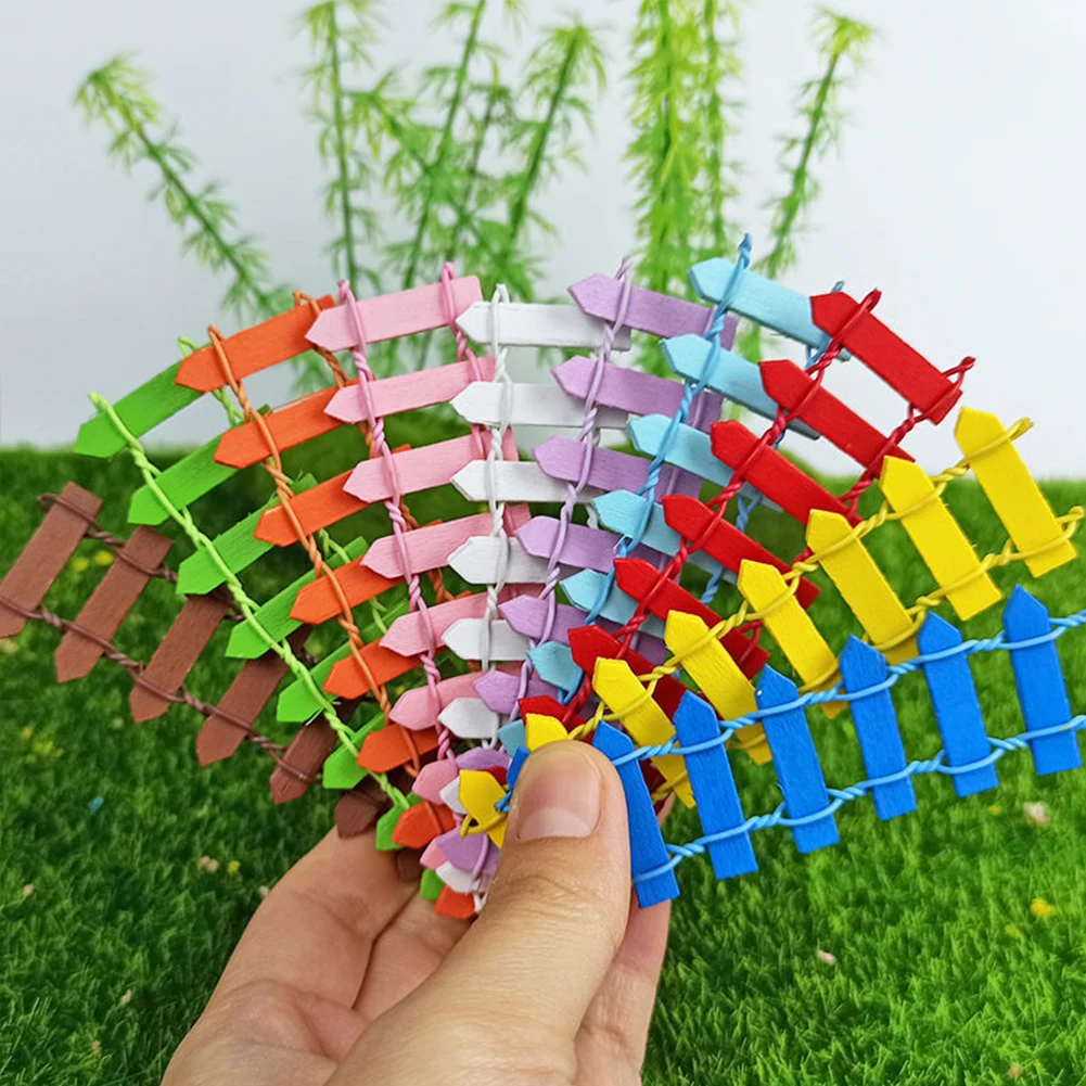 

Маленькая деревянная ограда, Крафт, микро-ландшафтный цвет, деревянное украшение, сад, Защита окружающей среды