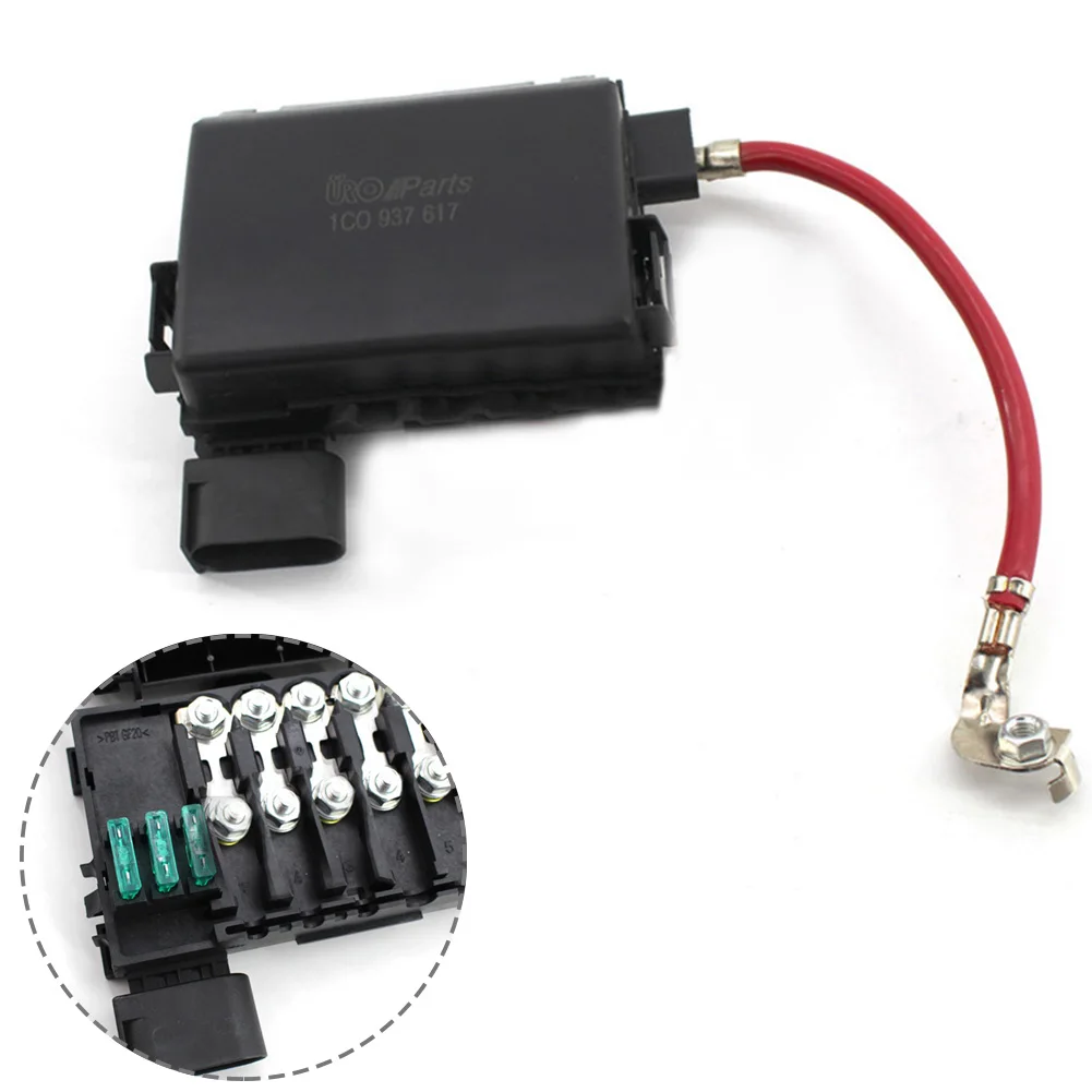 

1x Fuse Box Battery Terminal For Golf Black For Bora MK4 For Seat Toledo Skoda 0.35KG 11cm*9.5cm*4cm For Seat Toledo Fuses