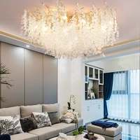 modern luxury led crystal ceiling chandelier lustre for living room decoration bedroom loft ceiling lamp money tree lights
