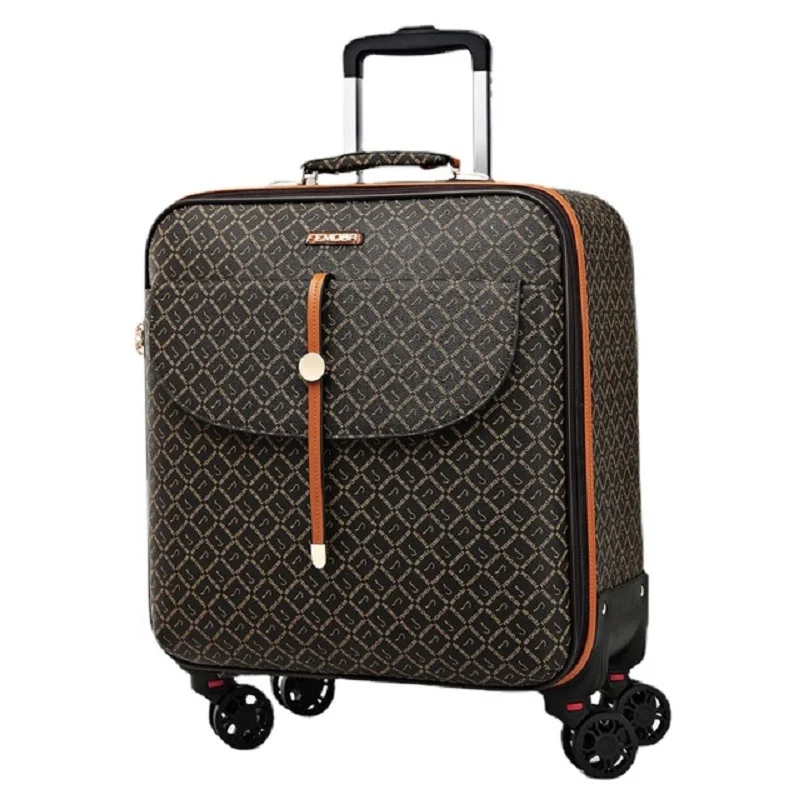 20 inch carry on suitcase with makeup bag for women male leather business luggage set mala de viagem 캐리어 чемодан