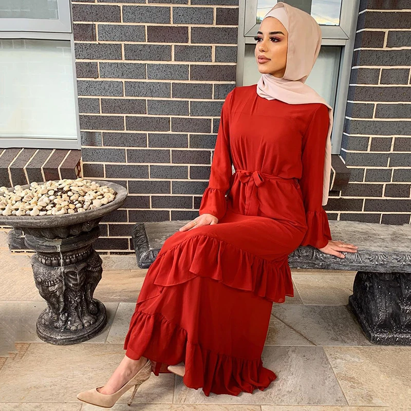 Arab Hijab Dresses For Women 2022 Maxi Dubai Muslim Turkish Ramadan Moroccan Oriental Long Dress Eid Saudi Robe Islamic Clothing