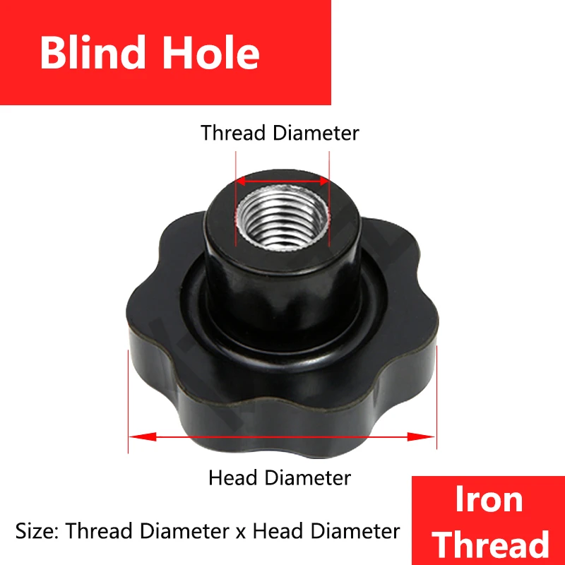 

Бакелитовые ручные гайки M4-M16 черные