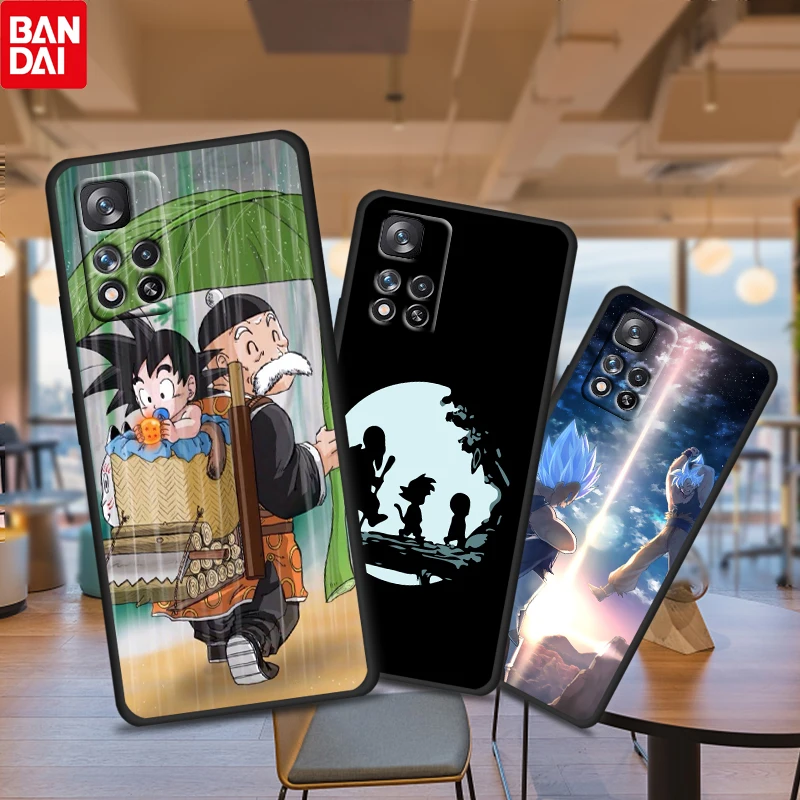 

Anime Dragon Ball Son Goku for Xiaomi Redmi Note 11 10 11T 10S 9 9S 8 7 5G 4G Silicone Soft Black Phone Case Fundas Coque Cover