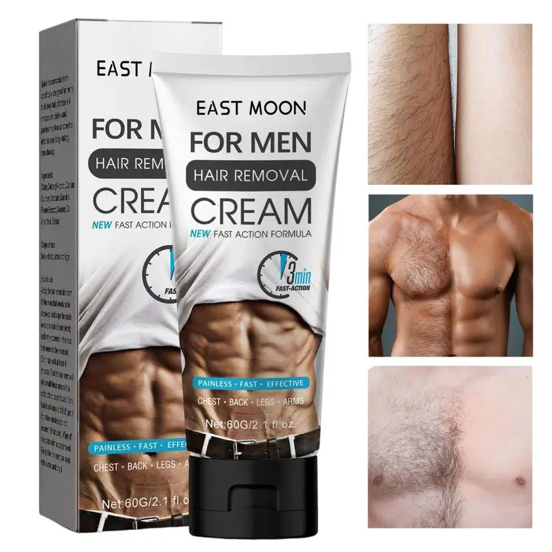 

Skin Friendly Hair Removal Cream For Men Private Area Hair Inhibitor 60g Sensitive Depilatory Cream For Leg Armpit Private Parts