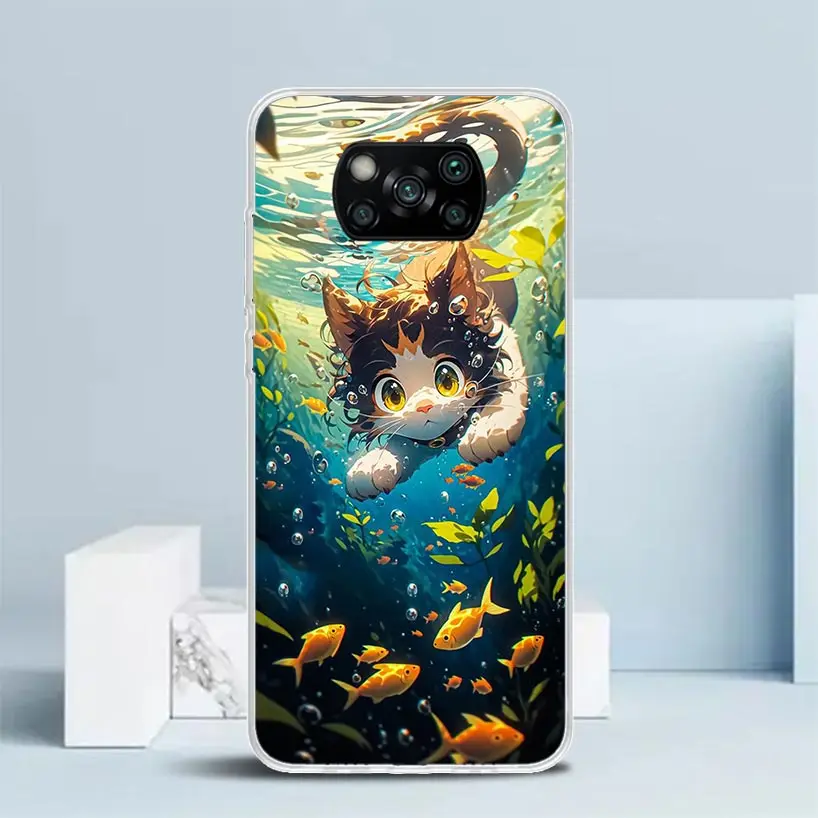 Чехол для телефона Xiaomi Poco X6 X5 X4 X3 Nfc F6 F5 Pro F4 Gt F3 F2 F1 M5S M4 M3 M2