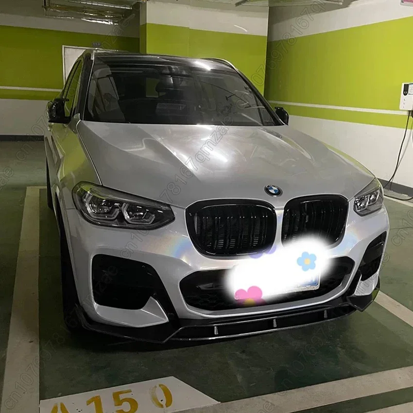 Фото 4 шт. для BMW X3 G01 и X4 G02 M40i M40d M-Pack M-Sport 2017-2021 передний бампер спойлер сплиттер диффузор Canard Lip Splitter №4