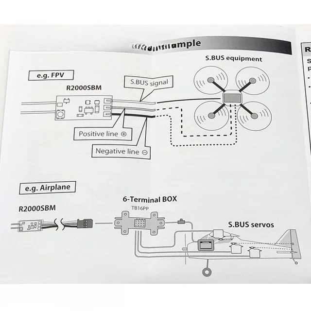 Высоковольтный выходной сигнал SBUS S-FHSS Ультрамикроприемник R2000SBM