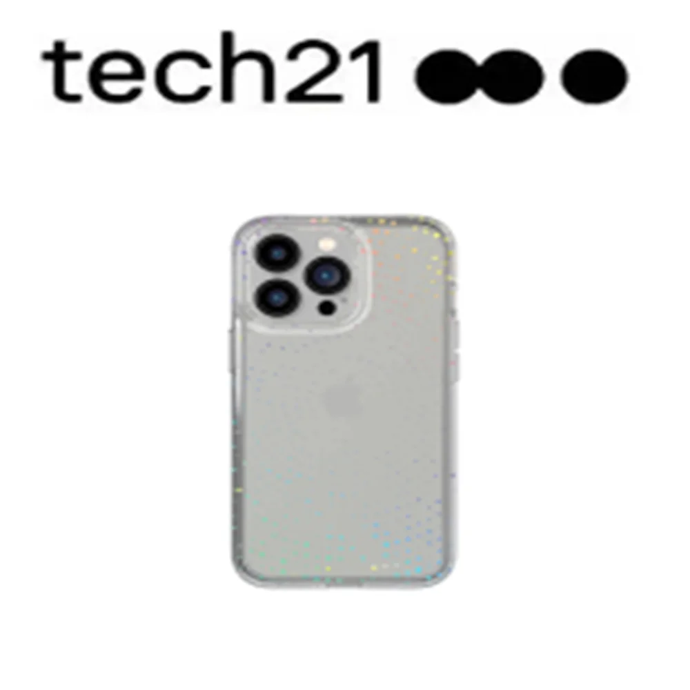 

Original Tech21 Super Drop Resistant Clear Glitter Plus Scratch Resistant Phone Case for Apple IPhone 13 12 Pro Max 12 Mini 11