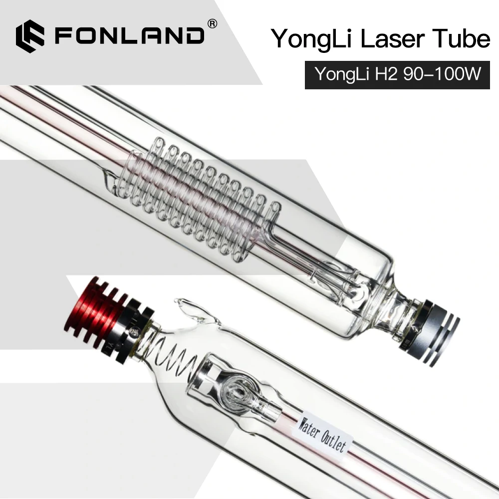 FONLAND  Yongli H2 90-100W CO2 Laser Tube H Series Dia.60mm Wooden Box Packing for Laser Engraving Cutting Machine enlarge