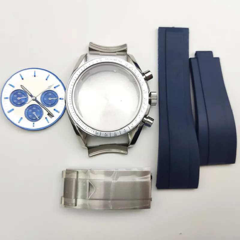 

Quartz watch accessories VK63 movement dial black white 32.5MM modified watch face + hand C3 luminous 40mm case VK63 dial