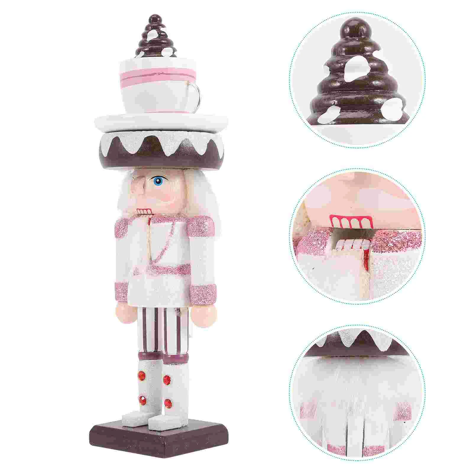 

Nutcracker Christmas Figures Ornaments Soldier Mini Kids Decor Woodenornament Puppetwalnut Toys Figure Tree Desktop Gingerbread