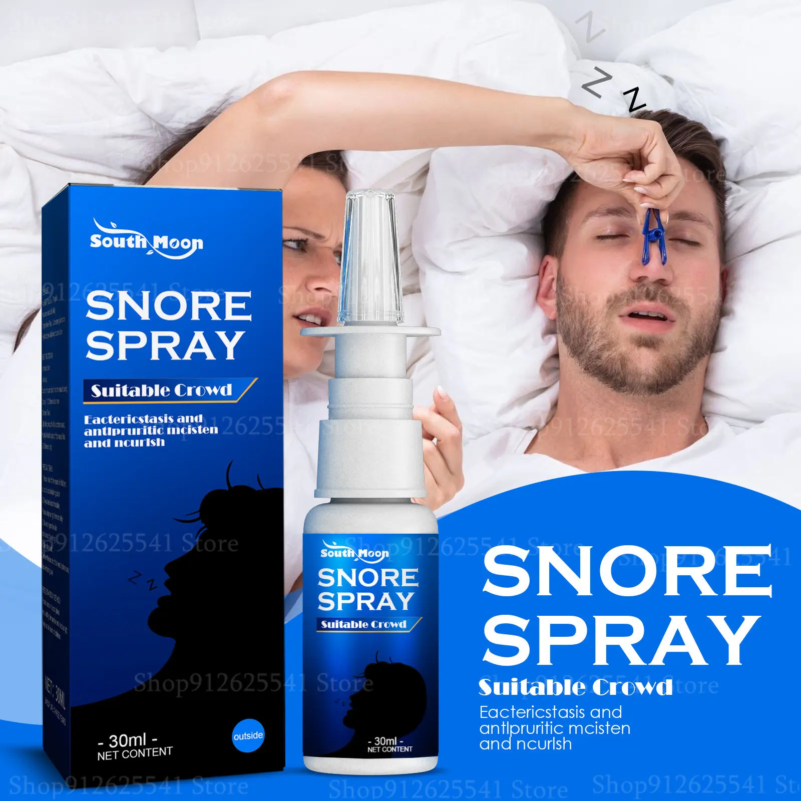 

2Pcs Anti Snoring Spray Stop Snore Throat Relief Sleeping Relief Liquid Easier Breath Better Cold Sneezing Care Nose Health