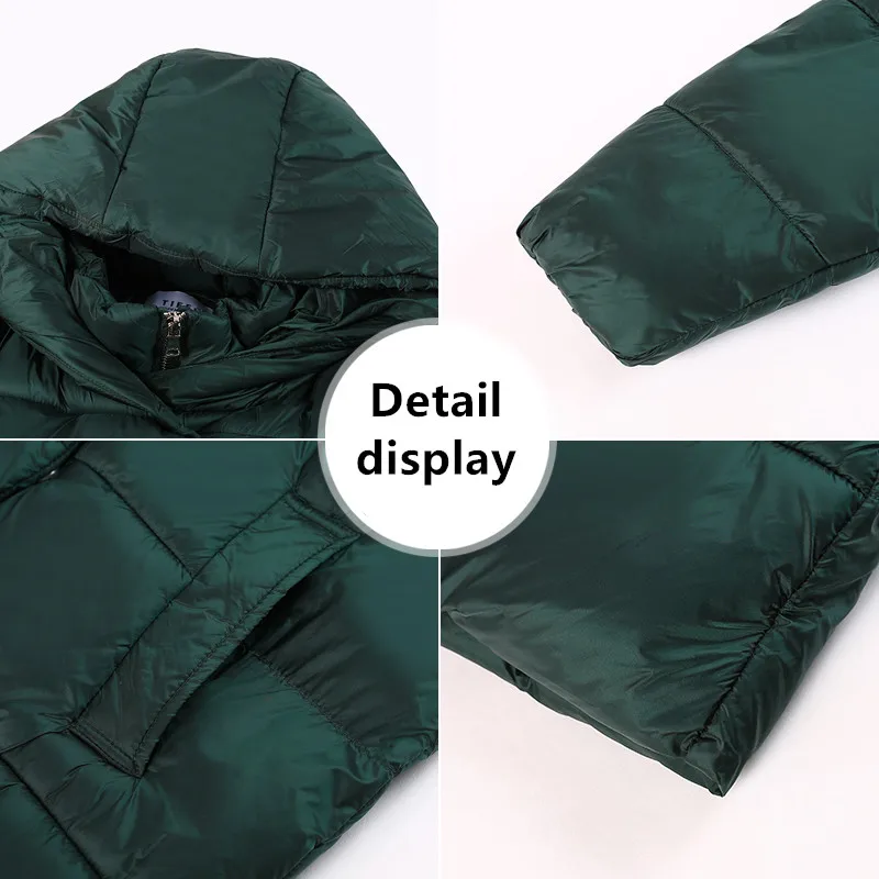 Female 2022 New Korean Winter Women's Thickened Casual Cotton Coat Versatile Fashion Mid Length Hooded Warm Cotton Jacket