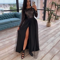 2022 new arrival womens sexy club bronzing sequined long sleeved large length dress evening dress