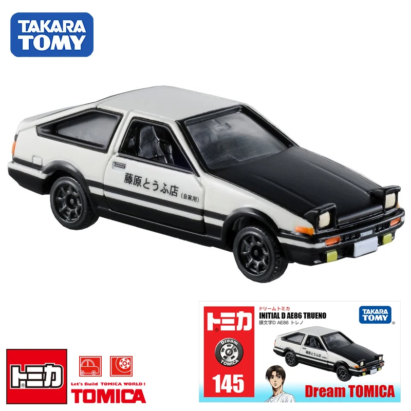 Модель TAKARA TOMY из сплава голова с текстом D Fujiwara Takumi та же гоночная модель AE86