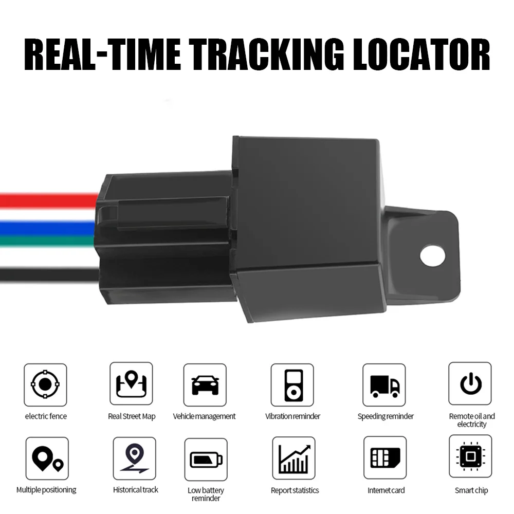 

Mini Car GPS Tracker Real Time Tracking Locator Device Remote Controller Anti-theft Vehicle Locator for Auto Motorcycle Truck