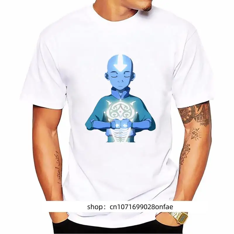 

Avatar The Last Airbender Aang Avatar cartoon print t-shirt men New summer Fashion Hip Hop T Shirt Men Harajuku T-Shirts homme