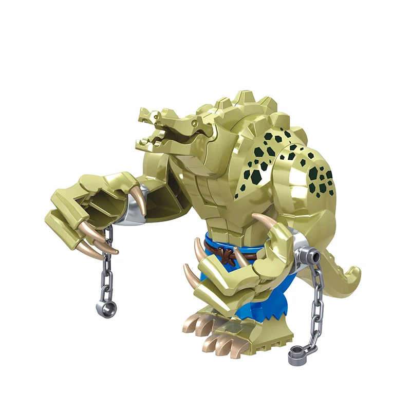 

DIY Dinosaur Series Action Figures Killer Croc Mini Bricks Waylon Jones Doll Assemble Building Blocks Toys For Children