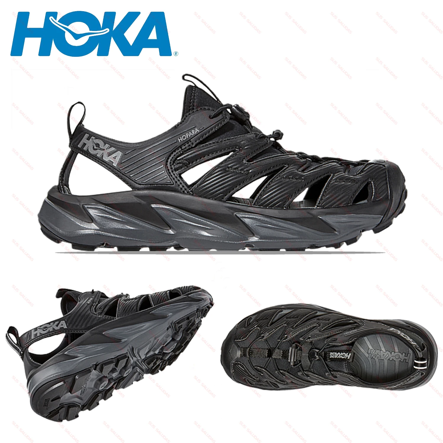 

Кроссовки HOKA Hopara мужские для пешего туризма, Нескользящие, мягкая поддержка, уличные спортивные сандалии, для треккинга, пляжа