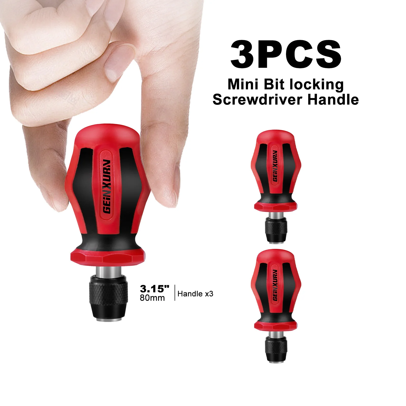 

Набор ручных отверток Geinxurn с магнитной сменной головкой включает быстросменную мини-отвертку и биты, набор отверток