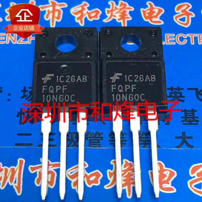 

5PCS-10PCS FQPF10N60C TO-220F 9.5A 600V New And Original On Stock