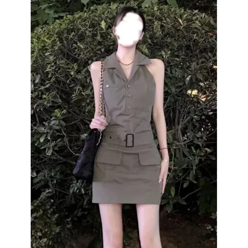 Винтажное женское платье для рабочей одежды Pure Desire лето 2024 новый стиль