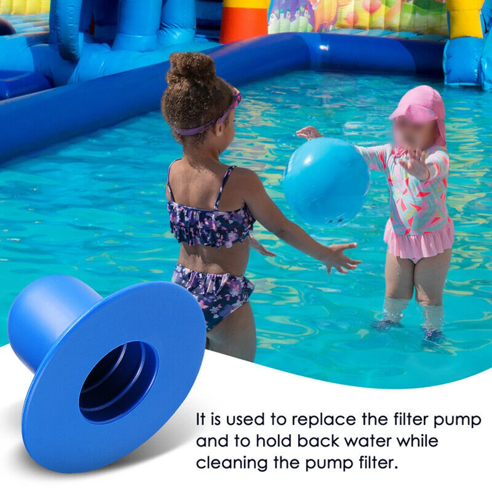 

4pcs Swimming Pool Plugs Blue Plastic Garden Outdoor Pool Replacement Accessories For 16' And Below Above Ground Pools