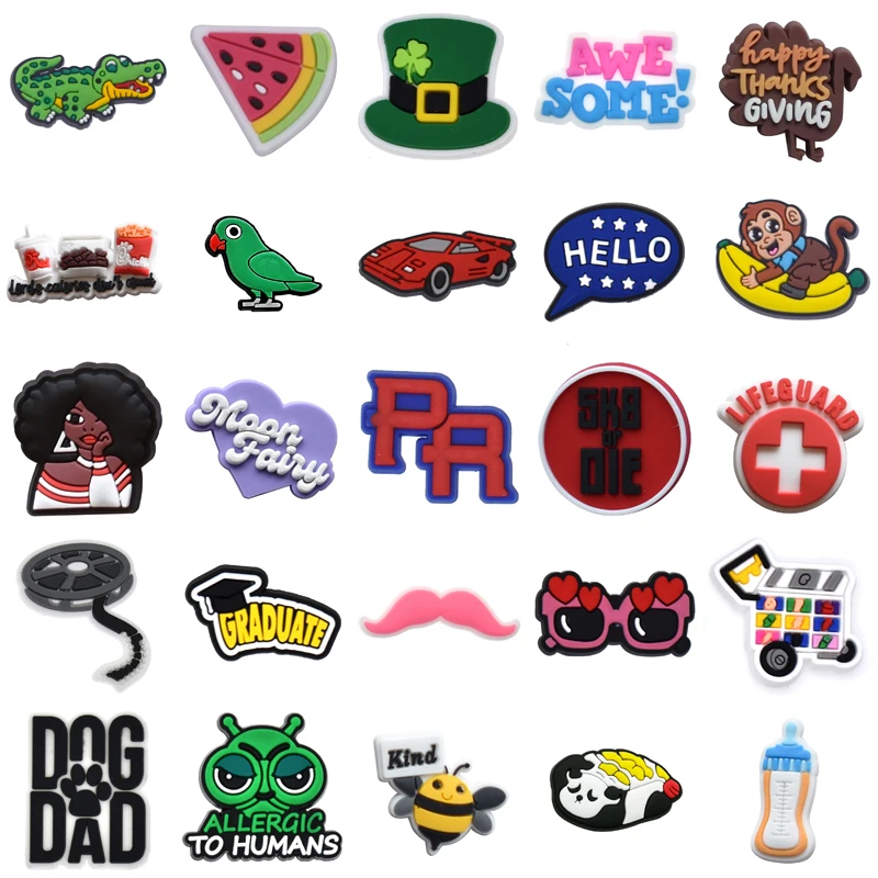 

Set Jeans Kids Shoe Charms Decorations for Crocs Para Pins Wholesale Bulk Women Charm Shoes Accessories Girl Men Gifts Packs Boy