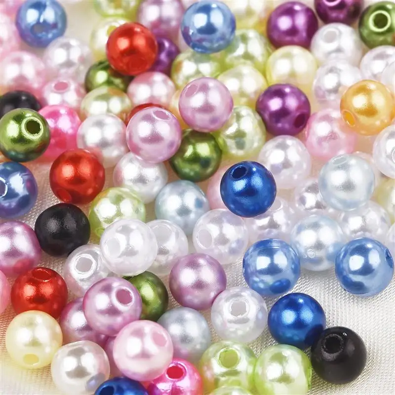 

36-500 шт., жемчужины с отверстиями, 3/4/5/6/8 мм