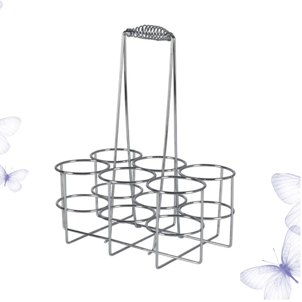 

Beer Caddy Beer Can Rack Metal Carrier Handheld Beer Stands Storage Shelf Holder for Kitchen Pantry Cabinet