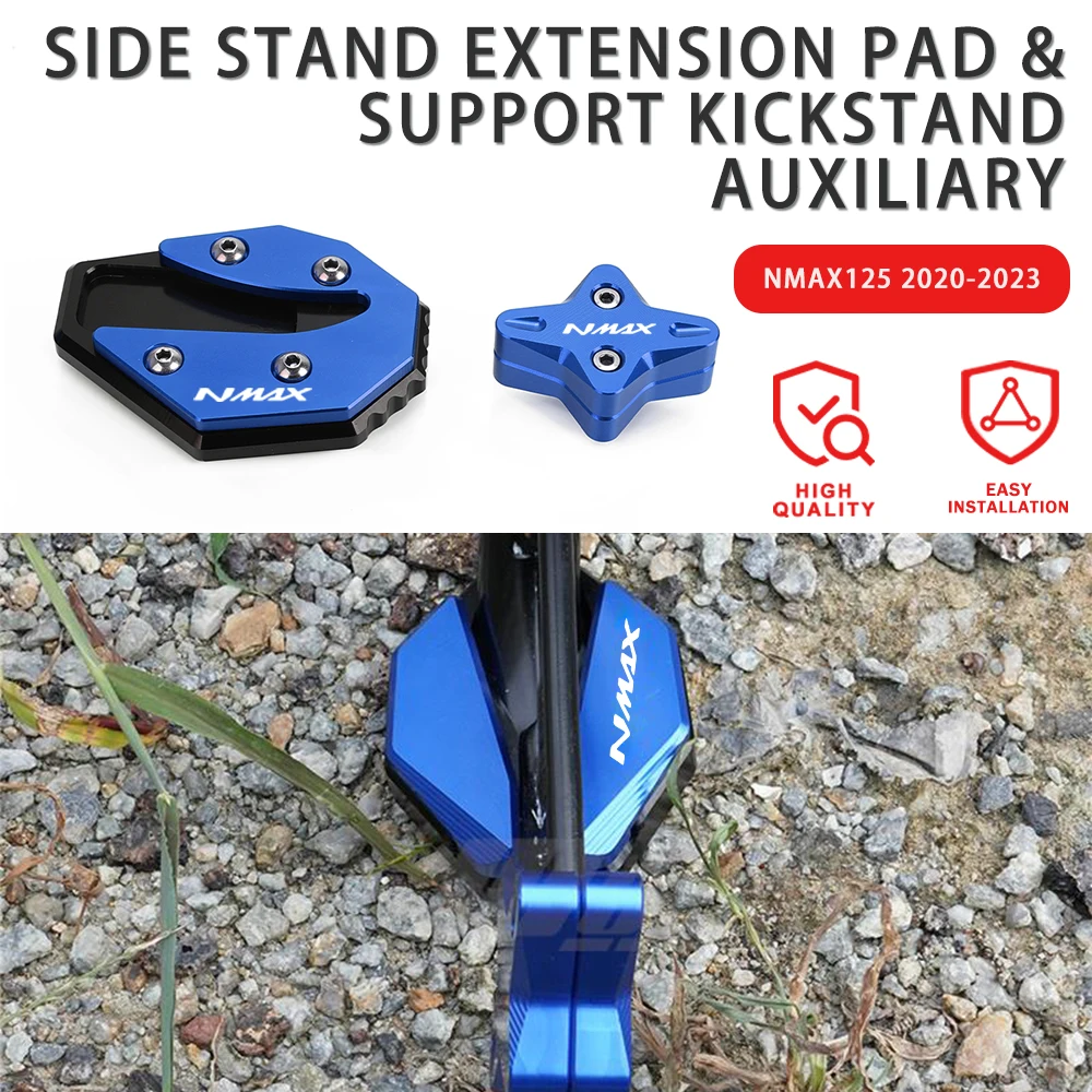 

Motorcycles FOR YAMAHA NMAX NMAX155 NMAX125 2020 2021 2022 2023 Side Stand Enlarge Plate Kickstand Enlarged foot support base