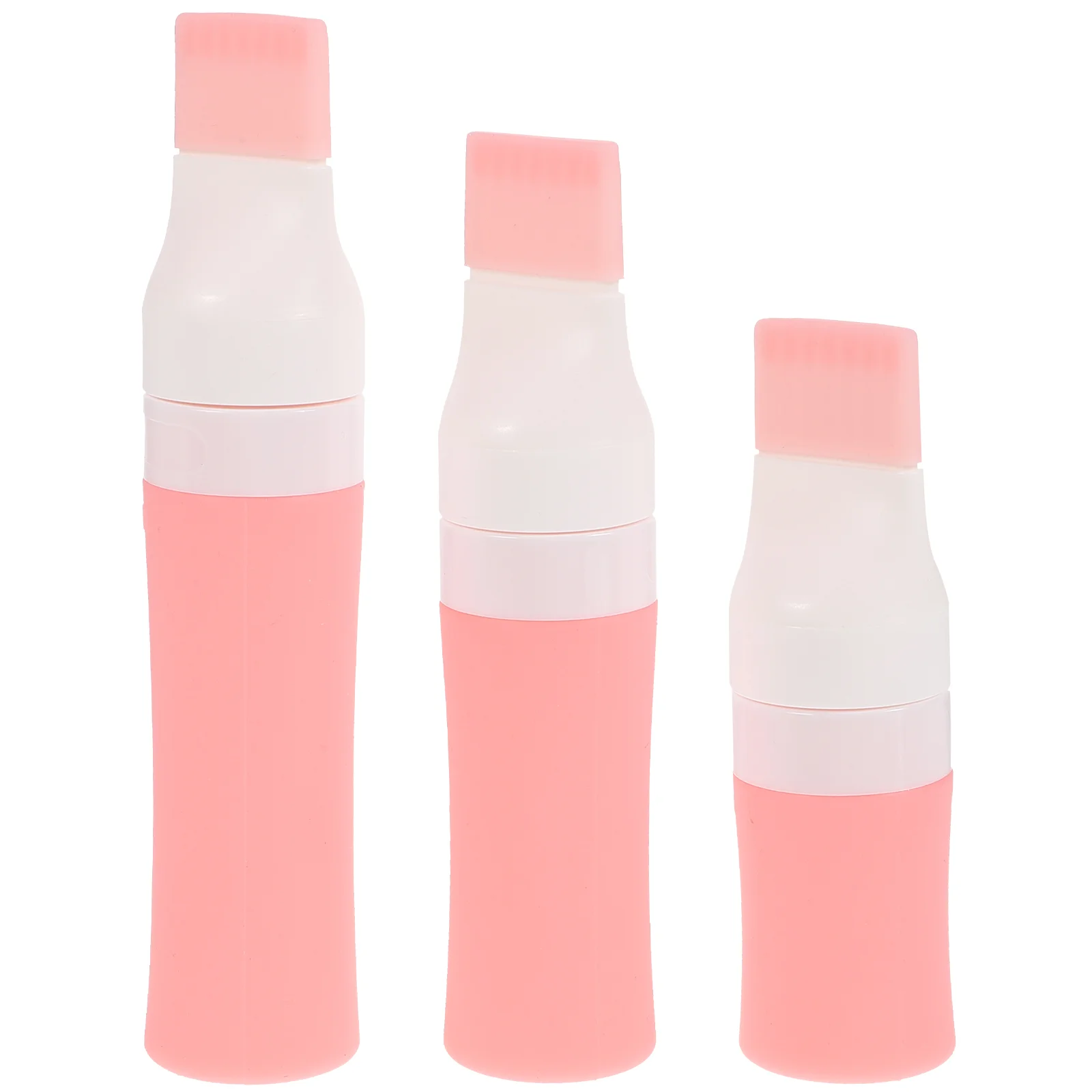 

3 Pcs Travel Size Bottles Toiletries Toiletry Containers Conditioner Bottled Silica Gel Silicone Shampoo Hair