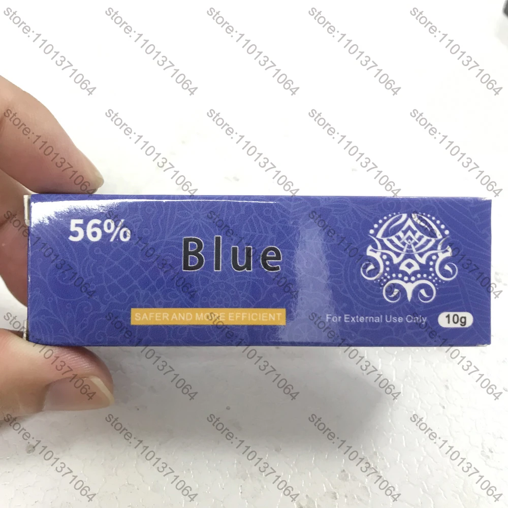 

blue 56% Tattoo Cream Before Permanent makeup Body Eyebrow Eyeliner Lips 10g