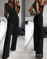casual solid strapless women jumpsuits 2022 new fashion wide leg pant office lady sets long pant set spring and autumn wholesale