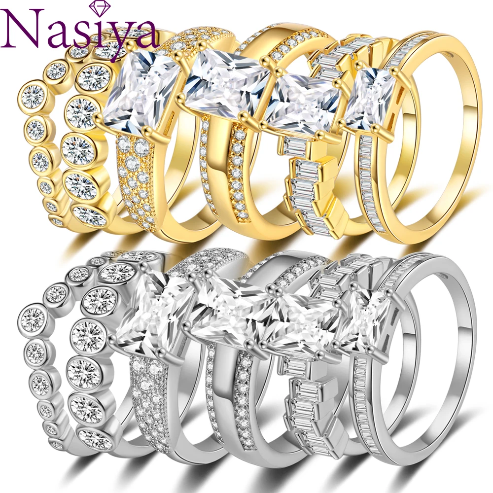 

Женское кольцо с драгоценным камнем, серебряное кольцо с простым дизайном, покрытое 18-каратным золотом