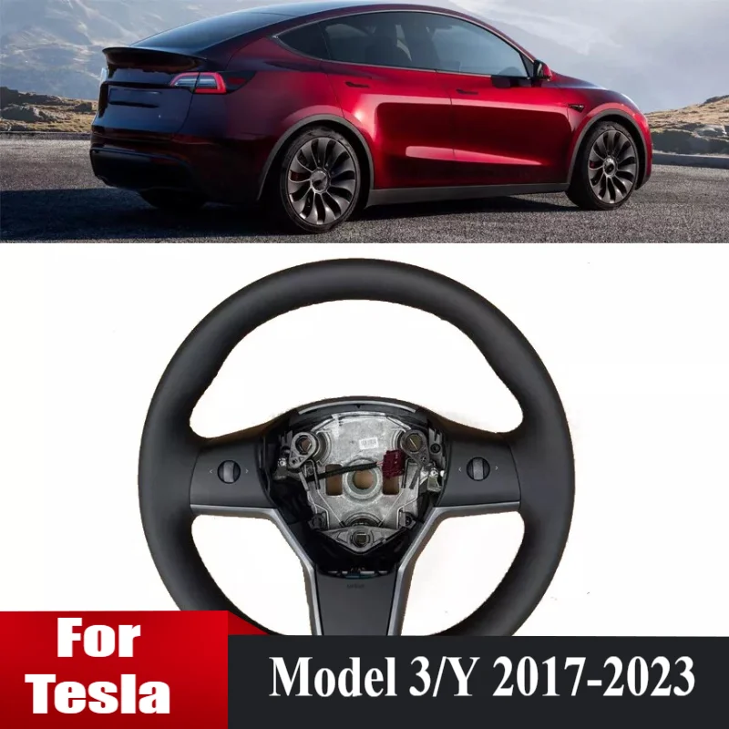 Автомобильный руль с подогревом для Tesla Model 3 Y 2017-2023 автоматический из