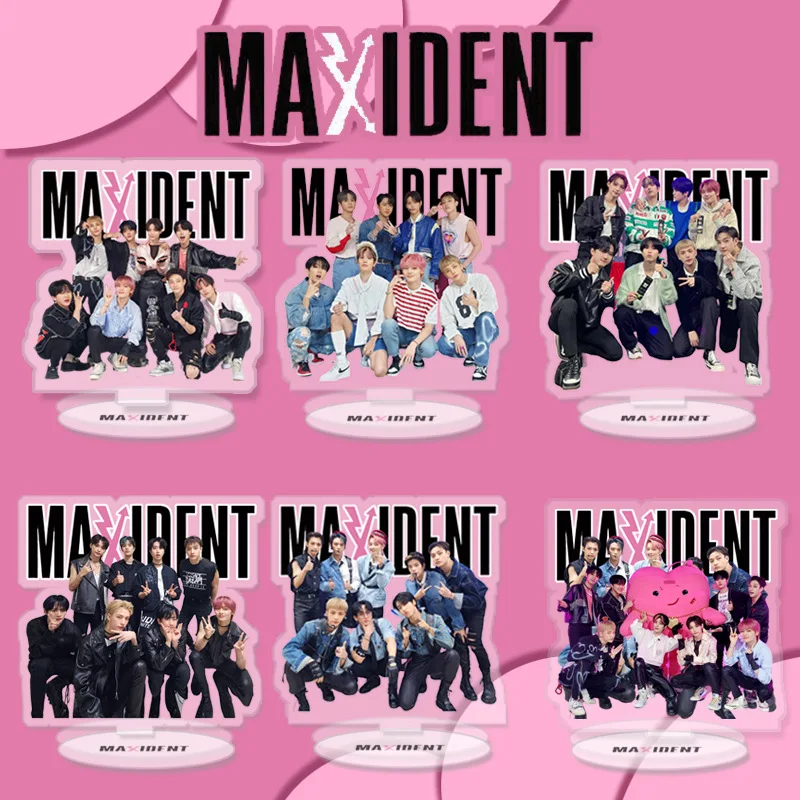 

Kpop Stray детский новый альбом MAXIDENT Standee акриловые прозрачные фигурки стоячие настольные маленькие Оптовые станции бренд
