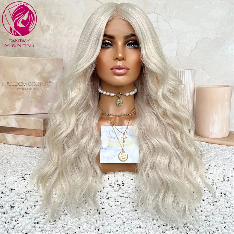 Women Wig Natural Curly Human Hair Wigs on Sale White Icy Blonde Lace Frontal Wig Pre Plucked Small Cap Glueless All Full Lace